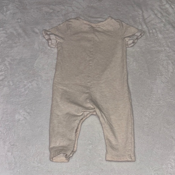 Smash + Tess cream tan Baby Romper with Snap Closures - Picture 7 of 9